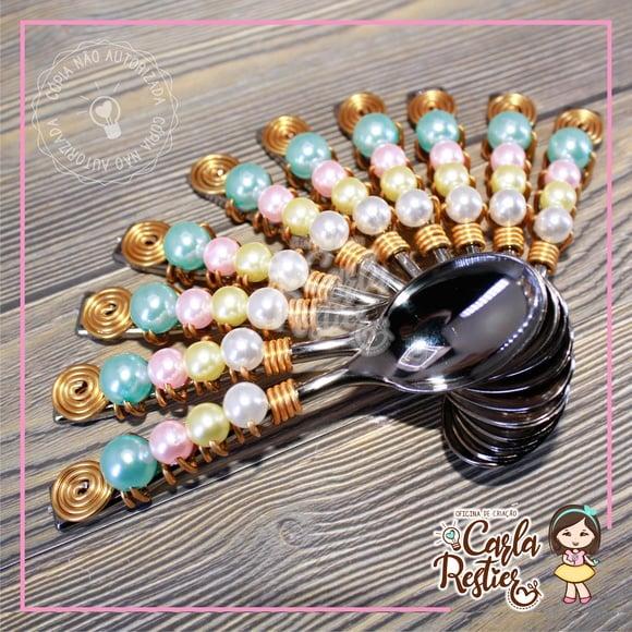 Colher Decorada Candy Colors