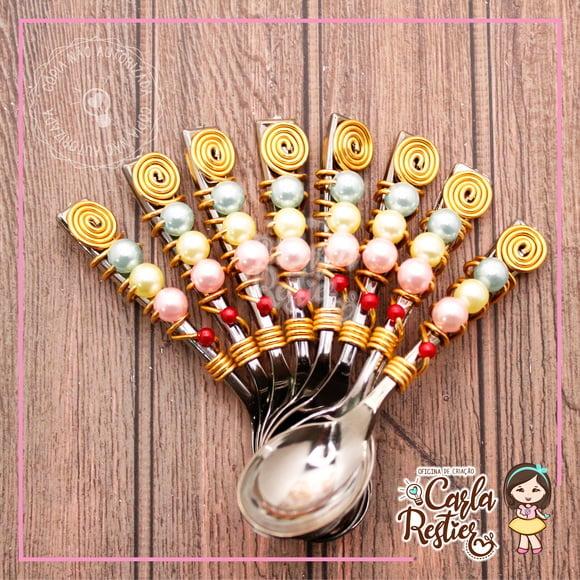 Colher Decorada Confeitaria