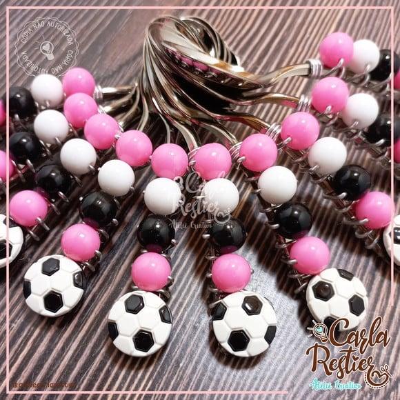 Colher Decorada Futebol Menina