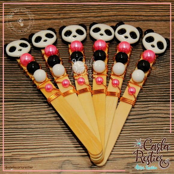 Palito Decorado Panda (20 Unidades)