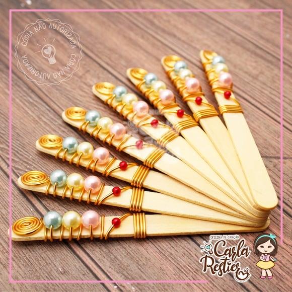 Palito Decorado para Maçã do Amor Confeitaria