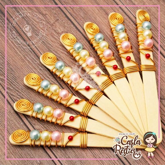 Palito Decorado para Maçã do Amor Confeitaria