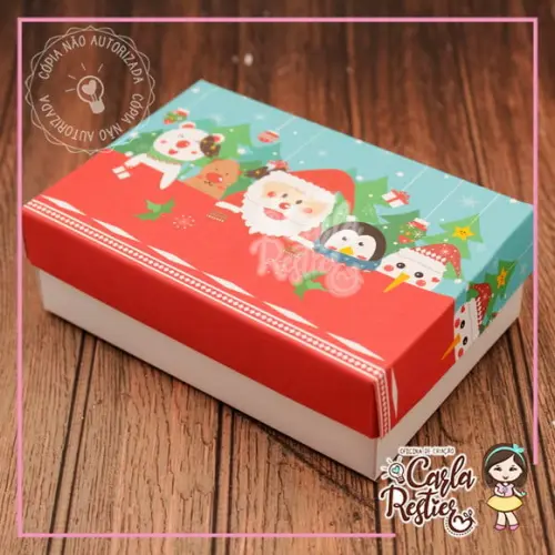 Caixa para 6 Doces Natal