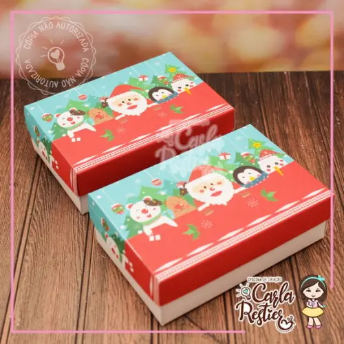 Caixa para 6 Doces Natal
