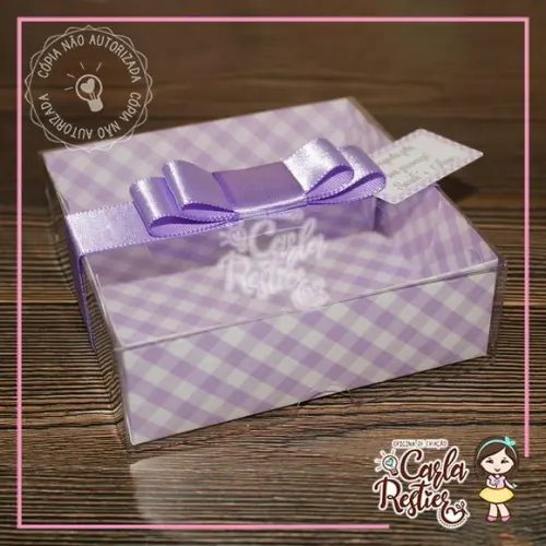 Caixa para 9 Doces Lilás