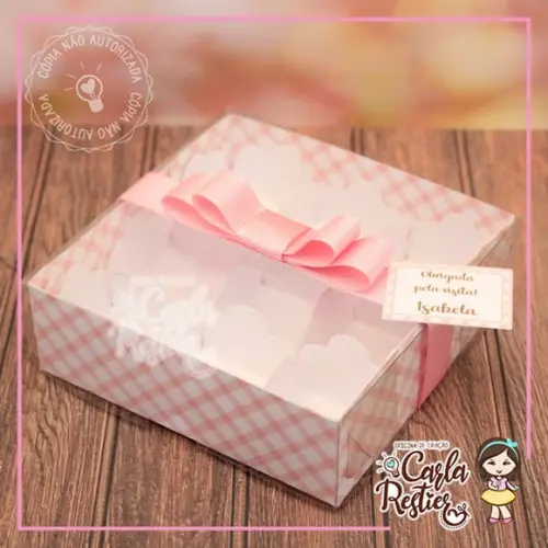 Caixa para 9 Doces Personalizada