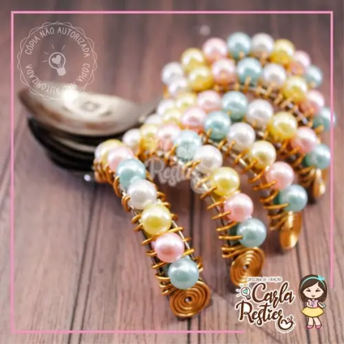 Colher Curva Decorada Candy Colors