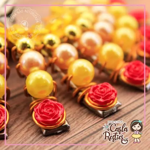 Colher Decorada a Bela e a Fera