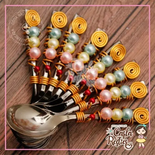 Colher Decorada Confeitaria