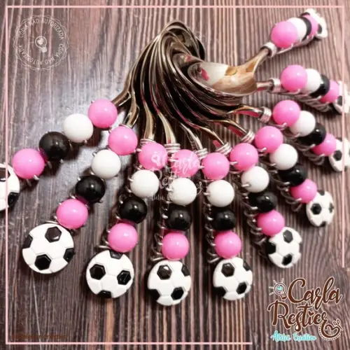 Colher Decorada Futebol Menina