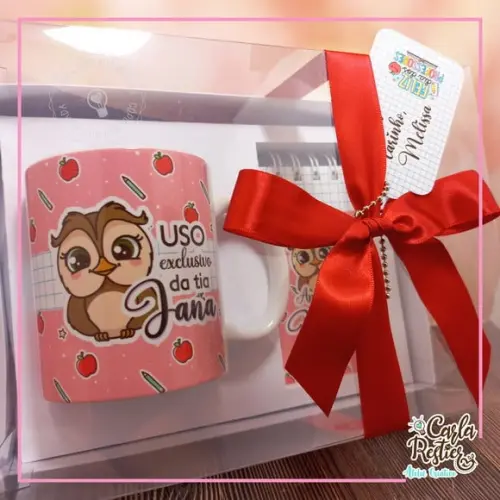 Kit Caneca e Bloco Personalizados Dia dos Professores