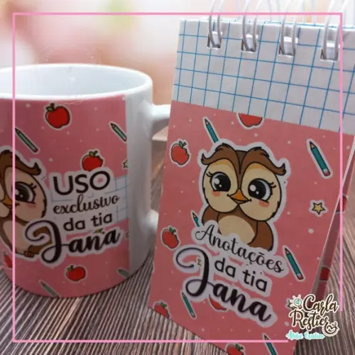 Kit Caneca e Bloco Personalizados Dia dos Professores