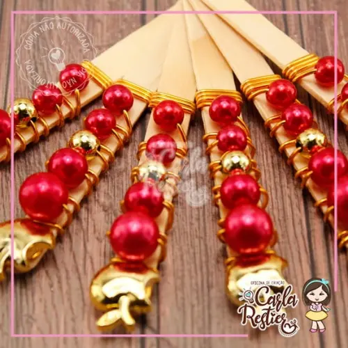 Palito Decorado Branca de Neve