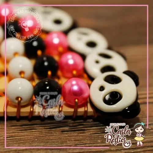 Palito Decorado Panda (40 Unidades)