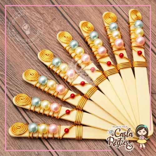 Palito Decorado para Maçã do Amor Confeitaria