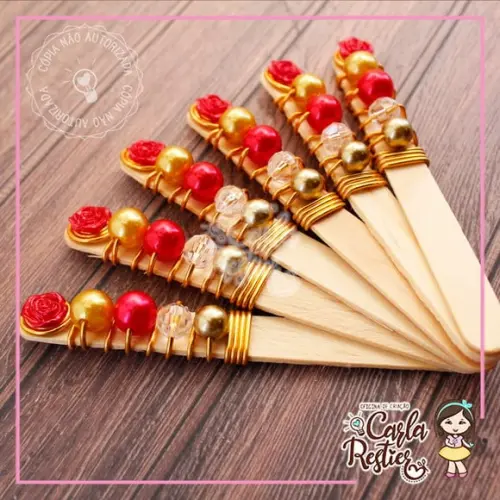 Palito para Maçã do Amor a Bela e a Fera