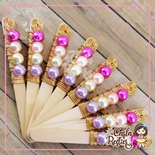 Palito para Doces Decorado Circo Rosa