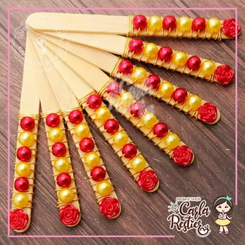 Palito para Maçã do Amor a Bela e a Fera