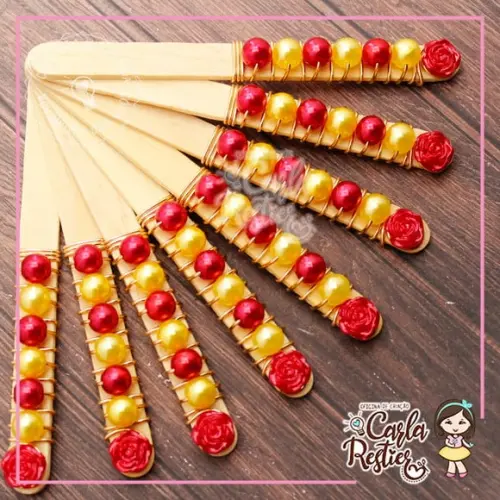 Palito para Maçã do Amor a Bela e a Fera