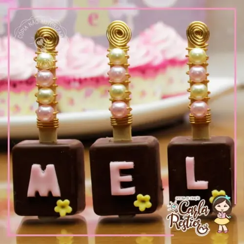 Palito para Maçã do Amor Decorado