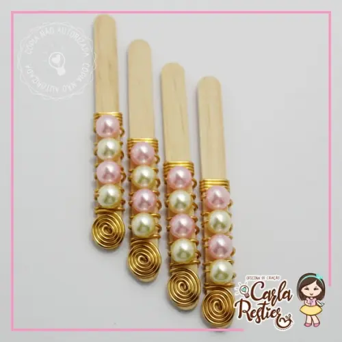 Palito para Maçã do Amor Decorado