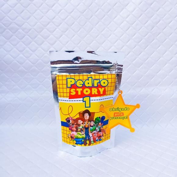 Saquinho Metalizado Zip Lock Toy Story - P