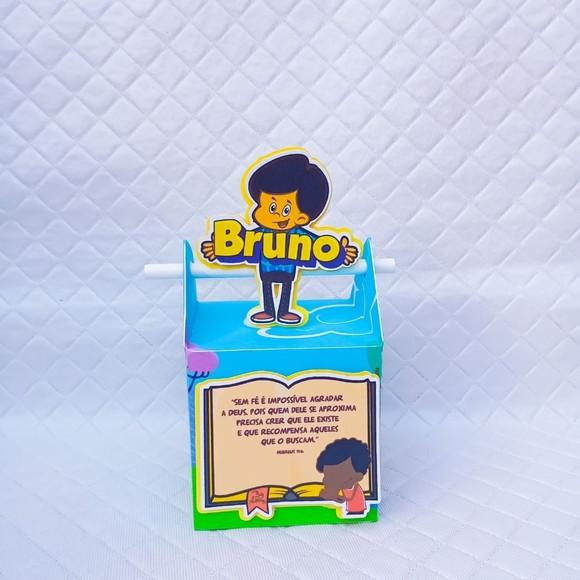 Caixa Canudo Personalizadas Três Palavrinhas - 20 Peças