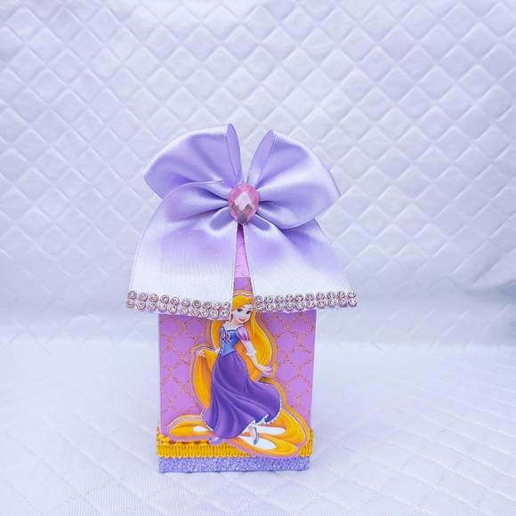 Caixa Milk Box Personalizado Rapunzel Luxo - 20 Peças