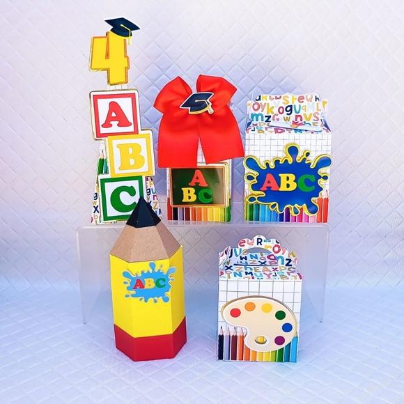Kit 20 Caixas Personalizados Formatura Abc