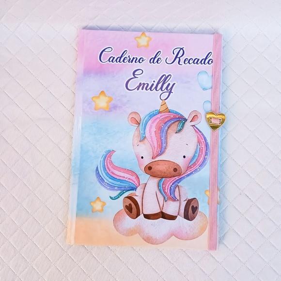 Caderno Brochurão Pequeno Personalizado - 96 Folhas