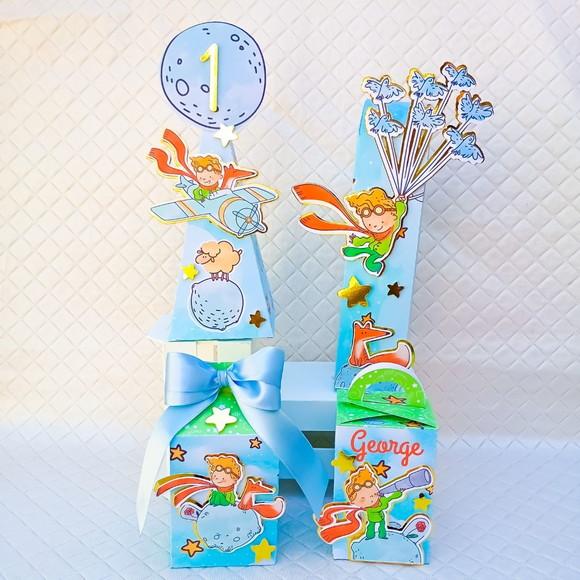 Kit 60 Caixas Personalizado Pequeno Príncipe