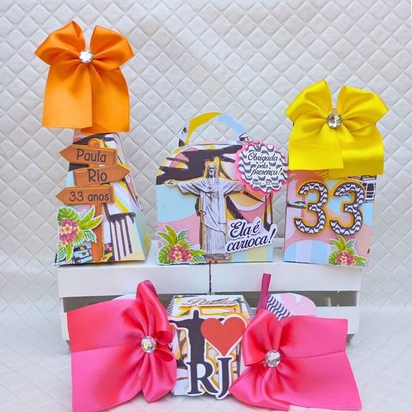 Kit 40 Caixas Personalizado Rio D Janeiro/tardezinha/carioca