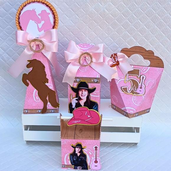 Kit 60 Caixas Personalizado Boiadeira - Ana Castela