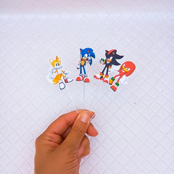 Topper para Docinho Sonic -50 Peças