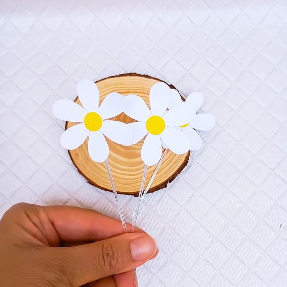 Topper para Docinho Margaridas -50 Peças