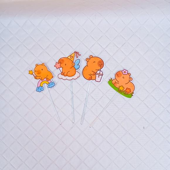 Topper para Docinho Capivara -50 Peças