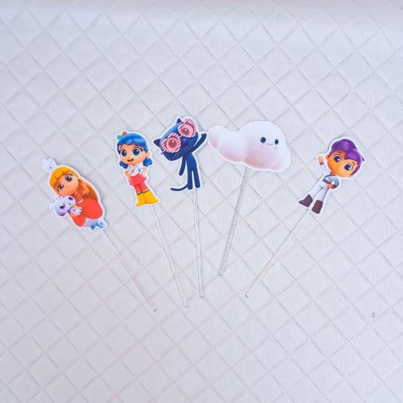 Topper para Docinho Vera e o Reino do Arco Íris -50 Peças