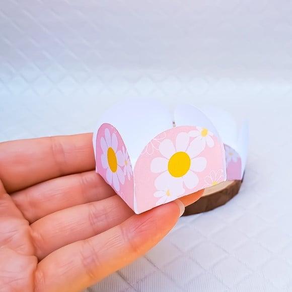 Kit 50 Forminha para Docinho Tema Margaridas