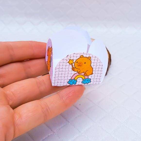 Kit 50 Forminha para Docinho Tema Capivara
