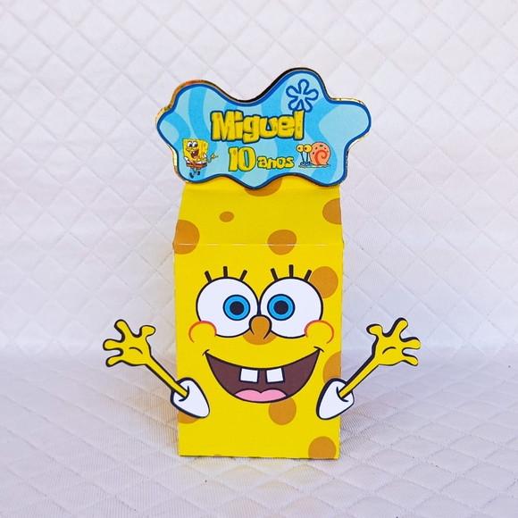 Caixa Milk Box Bob Esponja - 20 Peças