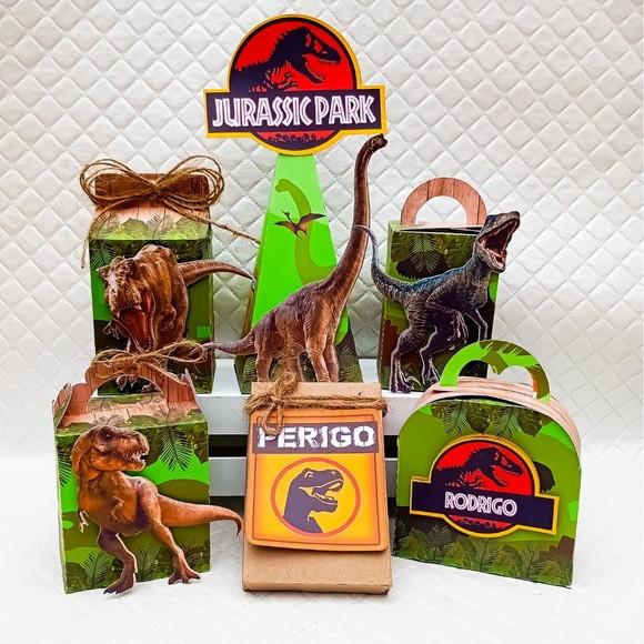 Kit 30 Caixas Personalizada Jurassic Park