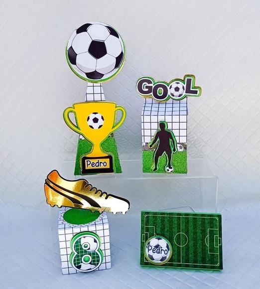 Kit 60 Caixas Personalizado Futebol