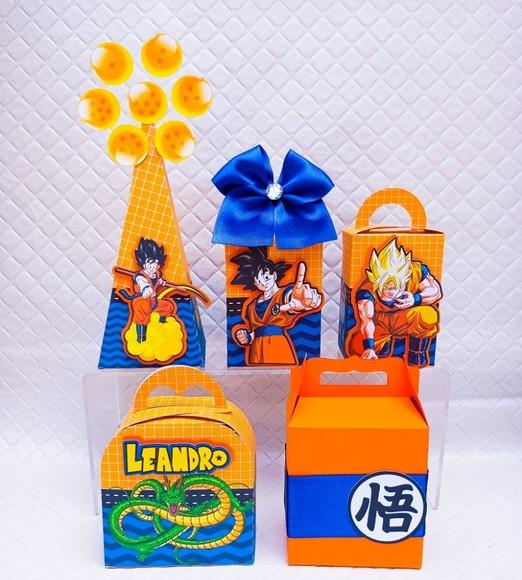 Kit 40 Caixas Personalizado Dragon Ball Z