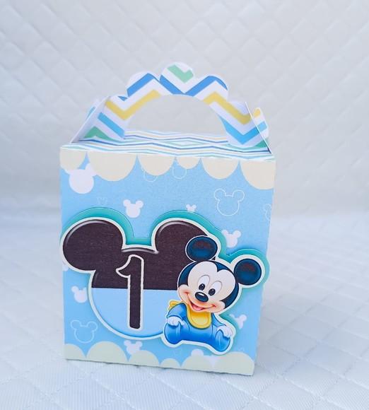 Caixas Lanchinho Personalizado Mickey Baby - 20 Peças