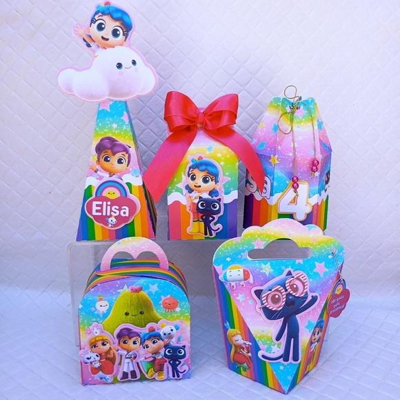 Kit 30 Caixas Personalizada Vera e o Reino do Arco Íris