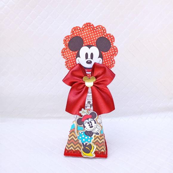 Caixa Cone/pirâmide Mickey Vintage - 20 Peças