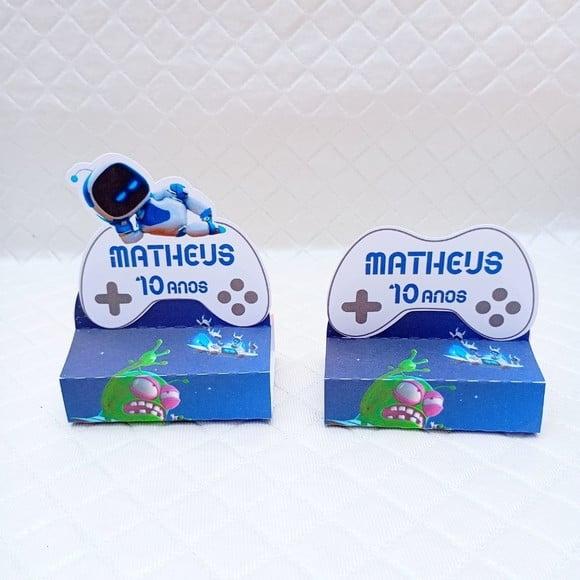 Kit 30 Caixas Porta Bis Duplo Lembrancinha Astro Bot
