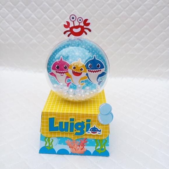Kit 15 Lembrancinha Baby Shaker Menino