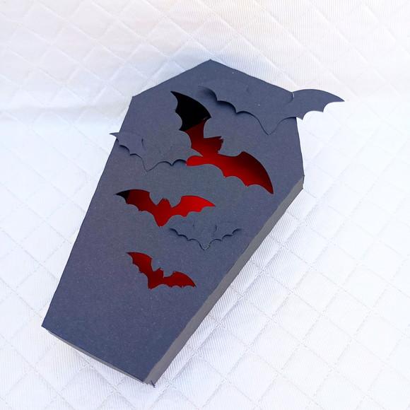 Kit 20 Caixas Caixão Lembrancinhas Halloween