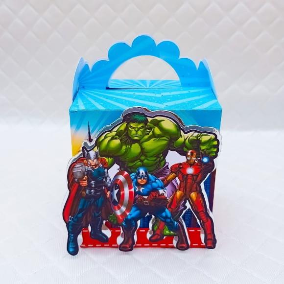 Caixa Lanchinho Personalizado Vingadores - 20 Peças